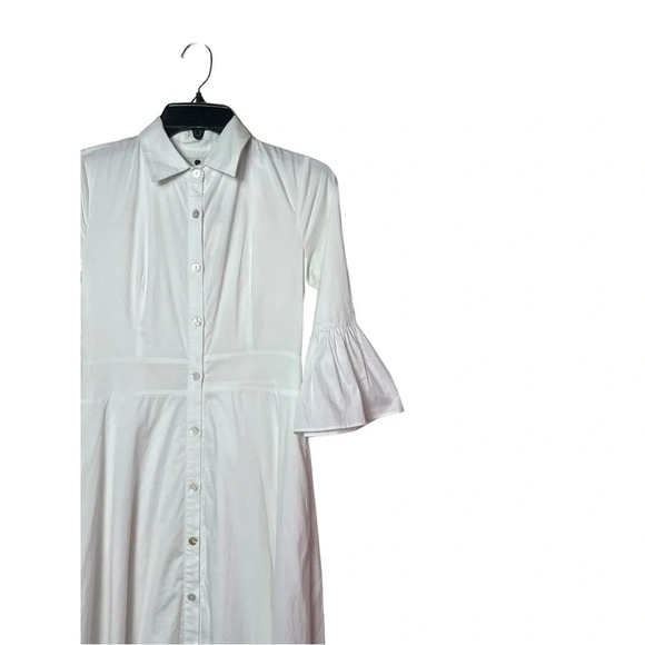 1663. DANITY JEWELLS FULL BUTTON DOWN MAXI LENGTH DRESS SIZE XSMALL WHITE COLOR - Picture 2 of 8